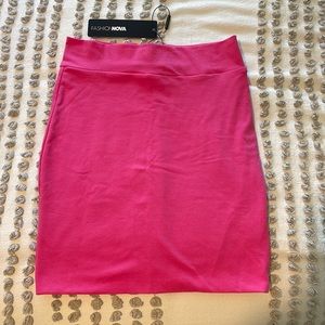 Barbie FASHIONNOVA Melanie Mini Skirt Hot Pink S NWT